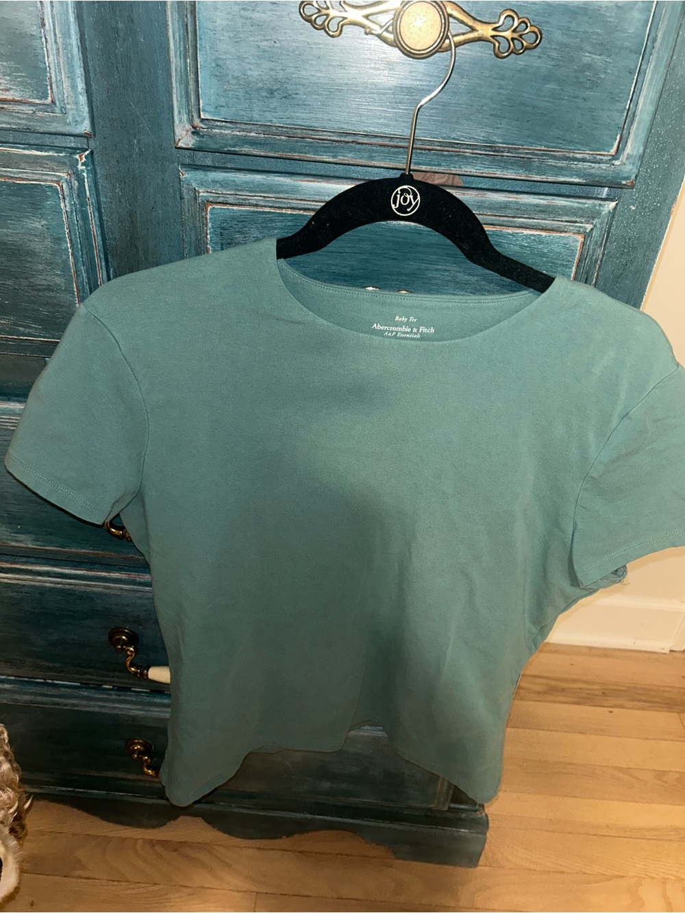 Abercrombie & Fitch Teal Short-Sleeve Crewneck Tee
